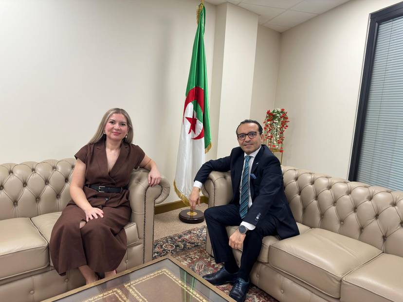 Welcoming Algerian doctor Iman Ben Salem, a physician and member of the Royal College of Obstetricians and Gynaecologists in the UK